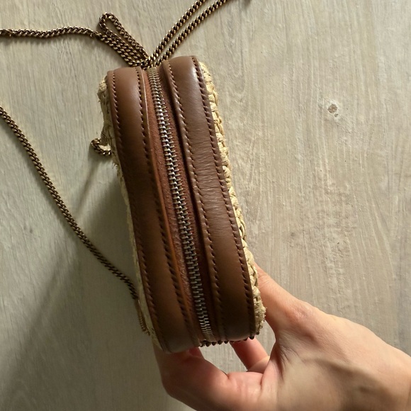 Saint Laurent Mini Raffia Jamie Cube Bag - Picture 3 of 7